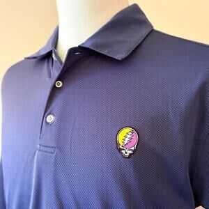 Grateful Dead Steal Your Face Cypress Point Performance Golf Shirt (L)